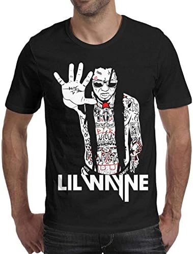 Antongxue Boys Lil-Wayne-Poster-Online-India- Cotton Short Sleeved Shirts