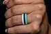 FluxActive Silicone Wedding Ring for Women (8 Pack) Stackable Thin Rubber Bands - Diamond Pattern Rings