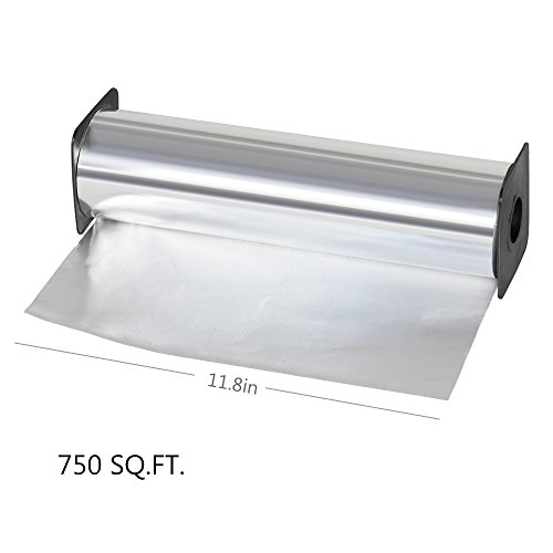 Aluminum Foil Silver Paper Wrap 750 Square Foot Roll 11.8"x750'