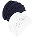 2 Pack Womens Chemo Hat Beanie, Turban Headwear for Cancer Patients