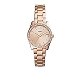 Fossil Rose Goldtone Small Round Bracelet Watch