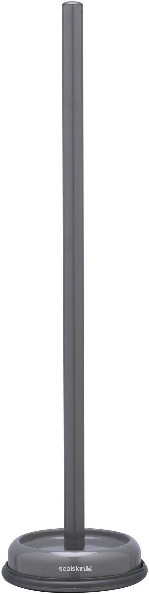 Sealskin Acero Toilet Roll Holder, Stainless Steel, Grey, 13.2 x 13.2 x 52.1 cm