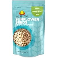 Food To Live Organic Dry Roasted Sunflower Kernels - 4lb Bag, Unsalted, No Oil Added, Keto & Vegan Friendly