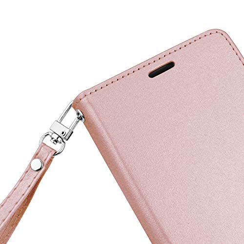 Samsung Galaxy S10e [El Lumiere Prime Wallet Case] Multi-Card Slot Wallet Case [Drop Protection] Premium Leather [Kickstand Feature] (P-Rosegold) - Thumbnail 3
