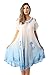 Riviera Sun 21842-SKY-3X Cold Shoulder Umbrella Dress