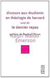 Discours aux étudiants en théologie de Harvard