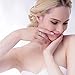 SPILOVE Serend 18k White Gold Plated White Cubic Zirconia CZ Band Bow Ring, Size 9
