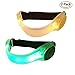 WisHome Silicone Adjustable LED Armband Strap Wearable Luminous Arm Belt Reflective Running Gear Wristband LED Flashing Light Glow Safety Band for Jogging Cycling Walking Pack of 2 (Green and Yellow)