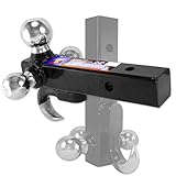 Neiko 20038A 4-in-1 Steel Trailer Hitch and Triple