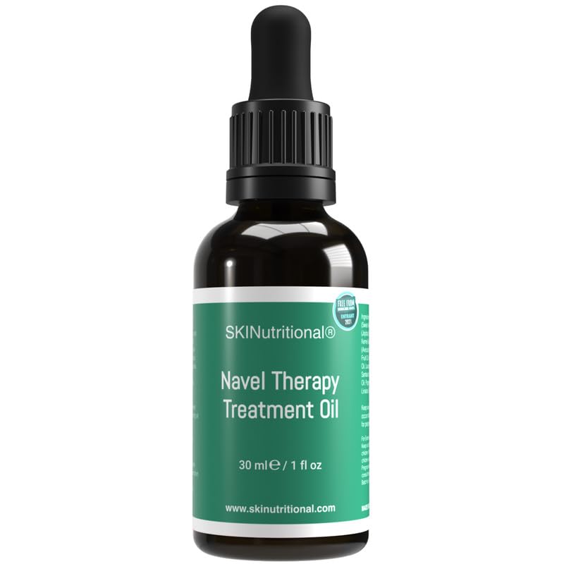 Massage Oil - Navel Therapy Treatment with Rosehip, Jojoba, Almond, Avocado, & Lavender Essential Oils - Skin Care, Immune System, Digestion, & Full Body Wellness - For All Skin Types - SKINutritional