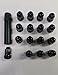 TIREWIZ ATV UTV Black Lug Nuts 12mm x 1.5 w/Socket (Set of 16) Polaris RZR/RGR XP 1000 Pioneer 1000 Can Am X3 12x1.5 1215