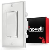Z-Wave Dimmer Switch + Built-In Z-Wave Repeater (zwave plus) | In-Wall Light Switch (Paddle) works with Samsung SmartThings & Wink Hub | Easy 3 & 4-Way Solution (No Add-On Needed) | Inovelli