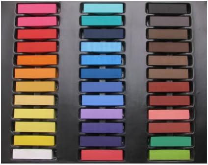 TRUYOO 36 Colors Temporary Color Non-toxic Hair Chalk Dye Hair Salon Pastel Kit