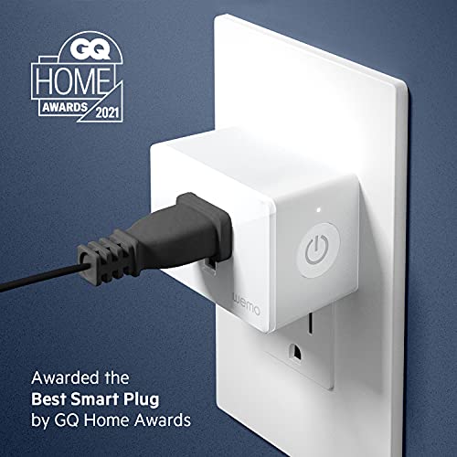 Wemo Smart Plug (Simple Setup Smart Outlet for Smart Home, Control
