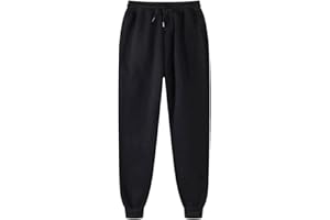 KSODFNXH Fall Women Fleece Warm Sweatpants Men Fashion Plus Size Loose Pants Casual Solid Color Comfy Trousers with Pockets