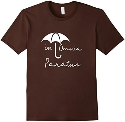 Men's In Omnia Paratus T shirt Medium Brown