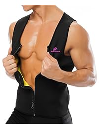 hanmeimei Body Shaper caliente sudor tanque de entrenamiento para hombre, adelgazante chaleco de neopreno para pérdida de peso quemador de grasa del vientre