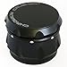 Chromium Crusher Drum 2.5 Inch 4 Piece Tobacco Spice Herb Grinder -Black
