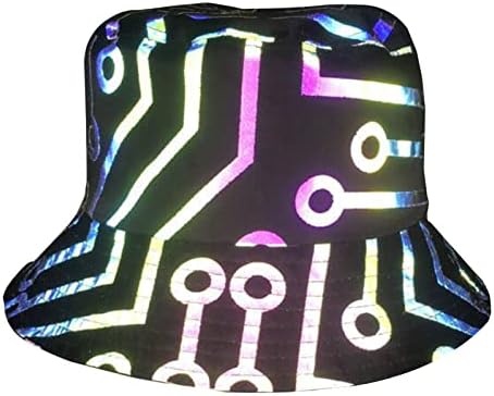 Manfnee Rave Bucket Hat for Men Women Waterproof Rain Hat  display picture 3