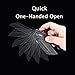 CIMA Quick One Hand Open Tactical Folding Knives 5CR15MOV Steel,G10 Handle Pocket Folding Knife (Gray)