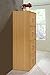 Hodedah 4-Shelf, 8-Door Cabinet Bookcase, Beech