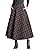 IDEALSANXUN Women’s A-line Print/Plaid Wool Long Pleated Skirt