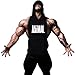 Gillbro Mens Bodybuilding Stringer Hoodie Gym Tank Top Hooded Waistcoat,E,M