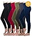 Fleece Lined Leggings Women 6 Pack High Waist Leggings Full Ankle Length Warm Slimming Leggings