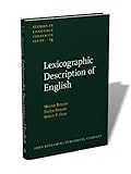 Image de Lexicographic Description of English (Studies in Language Companion Series)