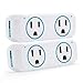 Smart Plug, OUKITEL Dual Mini Wifi Outlet Compatible with Alexa, Google Assistant & IFTTT, Voice APP Remote, No Hub Required, ETL & FCC Certified, Blue - 2 Pack