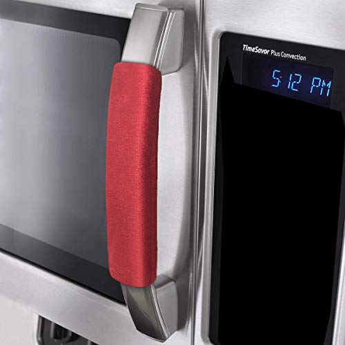 OUGAR8 Microwave Door Handle Covers,Keep Your Kitchen Appliance Clean from Smudges,Fingertips,Drips&Food Stains,Perfect for Oven(6" L3.5 W,Red) - Thumbnail 7