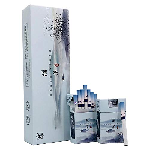 HUWOYMX Green Tea Herbal Cigarettes Peony Tea Smoke, Chinese Herbal  Cigarettes Smoke-Free and Nicotine-Free, Cigarette Substitutes That Can  Clean The Lungs (1 Package,Green Tea) in Dubai - UAE