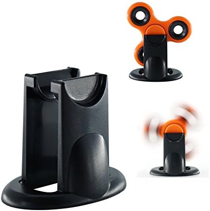 Banaroo Amazing Fidget Spinner Stand Best Accessory For Tri-spinner Hand Toys-Cool Stylish Strong Display Holder Organizer For Desk-Hands free Stress- Relieving Spinning (Black)