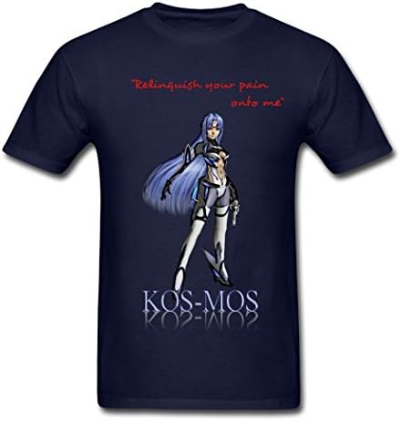 MingSe casual Men's Kosmost Xenosaga T-Shirts Navy XL