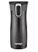 Contigo Autoseal Travel Mug - Stainless Steel Vacuum Insulated Tumbler - 2 Pack (Black)