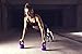 GYMENIST Iron Exercise Kettlebell, Vinyl Coated, Fitness Body Workout Equipment Kettle Bell, Choose Your Weight Size (18 LB-Burgundy)