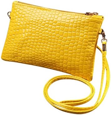 LLguz Women Fashion Purse Leather Crocodile Patten Mini Crossbody Shoulder Bag, Girls Handbag Crossbody Bag