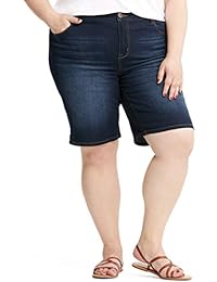 Pantalón corto enrollado, talla grande, 7.0 in