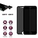 MChoice for iPhone 8 Plus 5.5 inch, New Anti-Spy Privacy Tempered Glass Screen Protector Film for iPhone 8 Plus 5.5 inch Black