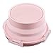 CARTINTS Silicone Collapsible Food Storage Containers-Prep/Storage Bowls with Lids – Set of 4 Round Silicone Lunch Containers – Microwave and Freezer Food Containers(pink)