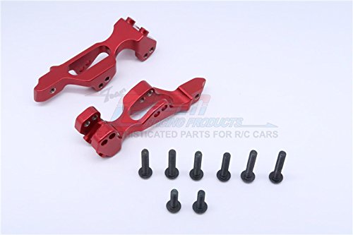 Axial RR10 Bomber Upgrade Parts Aluminum Rear Shock Mount - 1Pr Set Red