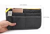 HushGecko (TM) Handbag Nylon Pouch Bag Organizer, Bag in Bag Multi-Pocket
