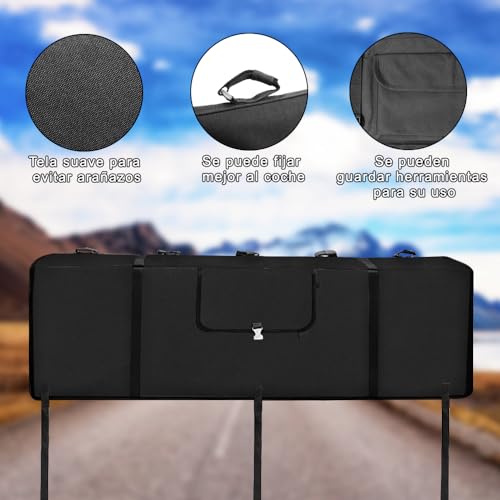 Gopnaty Almohadillas para Puerta Trasera de Camioneta, Cubierta de Portón Trasero para Bicicleta, Almohadilla Protectora Suave para Portón Trasero de Camión