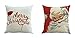 DOYOLLA Merry Christmas Series Throw Pillow Case Decorative Cushion Cover Pillowcase Square 18