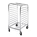 ARKSEN Commercial Kitchen 10 Tier Bun Pan Half Height Rack Sheet Aluminum w/Brake Wheels