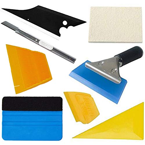 Aoxing Vehicle Glass Protective Film Car Window Wrapping Tint Vinyl Installing Tool: Squeegees, Scrapers, Knife