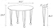 DHP Bentwood Chrome Legs, Set of 4 Chrome Legs. DHP Bentwood Table top Sold Seperately