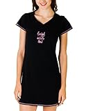 Rene Rofe Embroidered Design V-Neck Night Shirt