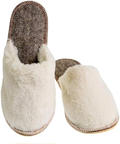 fluffy closed toe slippers