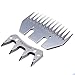 Iglobalbuy Beiyuan Stainless Steel Straight Blade 13-Tooth Blade Sheep Clipper Shears Cutter Sheep Clipper Blades(Straight)